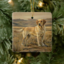 Adorno De Cerámica Retriever de Labrador