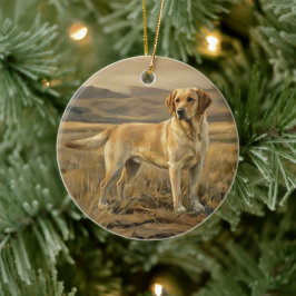 Adorno De Cerámica Retriever de Labrador