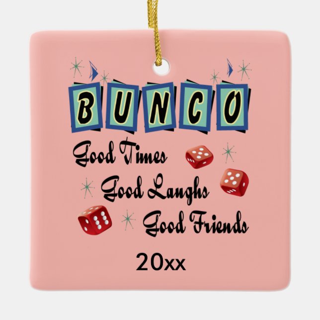 Adorno De Cerámica Retro Bunco (Anverso)