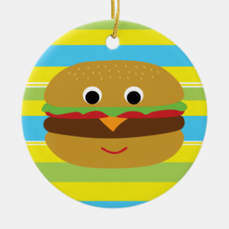 Adorno De Cerámica Retro Cheeseburger