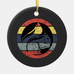 Adorno De Cerámica Retro de ardilla