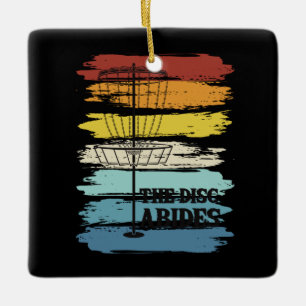 Adorno De Cerámica Retro de disco de golf