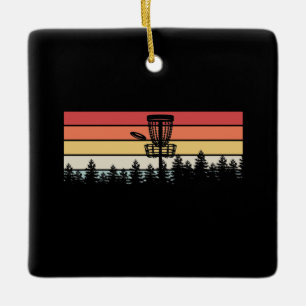 Adorno De Cerámica Retro de disco de golf