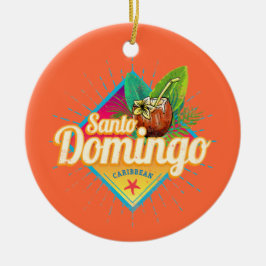 Adorno De Cerámica Retro de Santo Domingo Caribe República Dominicana