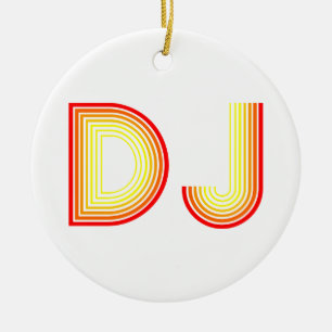 Adorno De Cerámica retro DJ