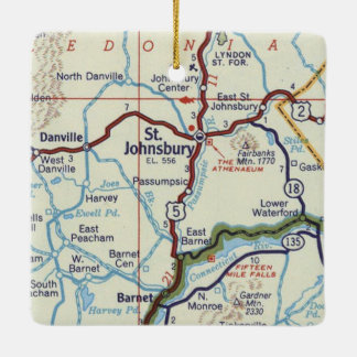 Adorno De Cerámica Retro St. Johnsbury Vermont