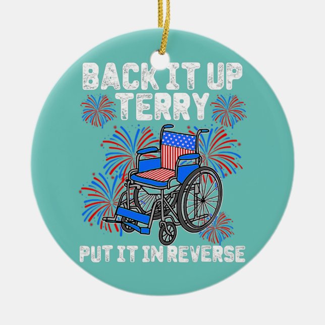 Adorno De Cerámica Retroceder Terry Poner En El Fuego De Fuego En Pel (Frente)