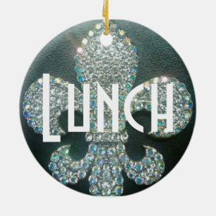 Adorno De Cerámica "Reunión/Almuerzo" de la puerta