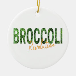 Adorno De Cerámica Revolución de brócoli Vegetales Vegetales y vegeta