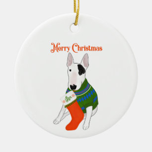 Adorno De Cerámica Rex and stocking ornament