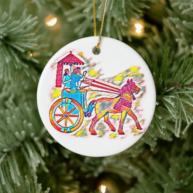 Adorno De Cerámica Rey asirio (Árbol)