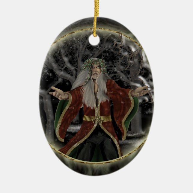 Adorno De Cerámica Rey del acebo (Frente)