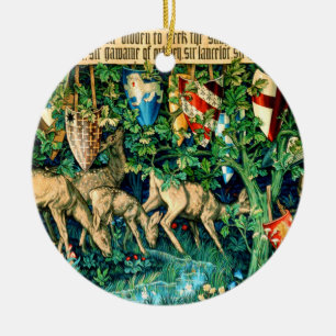 Adorno De Cerámica Rey Medieval Arthur William Morris