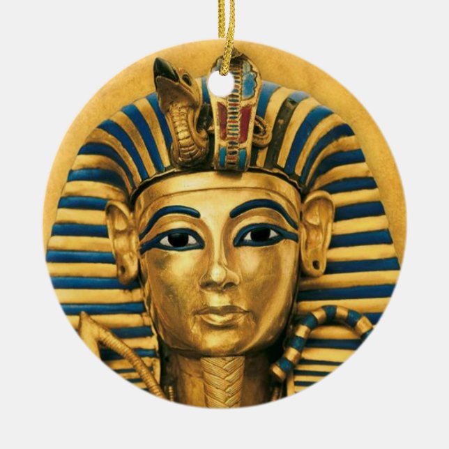 Adorno De Cerámica Rey Tut Ornament (Frente)