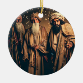 Adorno De Cerámica Reyes Magos de Navidad