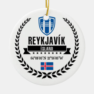 Adorno De Cerámica Reykjavík