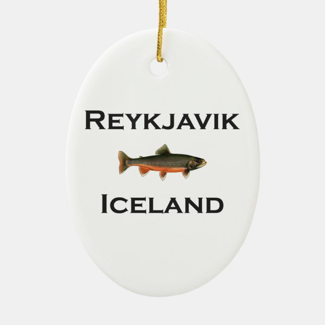 Adorno De Cerámica Reykjavik Islandia (Frente)