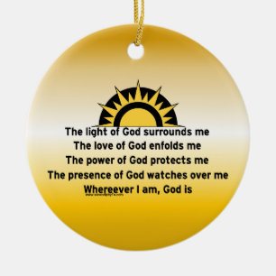 Adorno De Cerámica Rezo de la protección