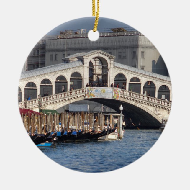 Adorno De Cerámica Rialto Bridge Venice Italia (Frente)