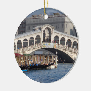 Adorno De Cerámica Rialto Bridge Venice Italia