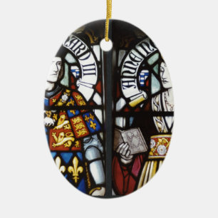 ADORNO DE CERÁMICA RICHARD III Y REINA ANNE DE INGLATERRA