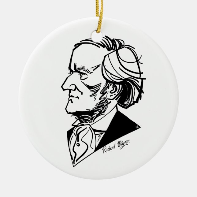 Adorno De Cerámica Richard Wagner (Frente)