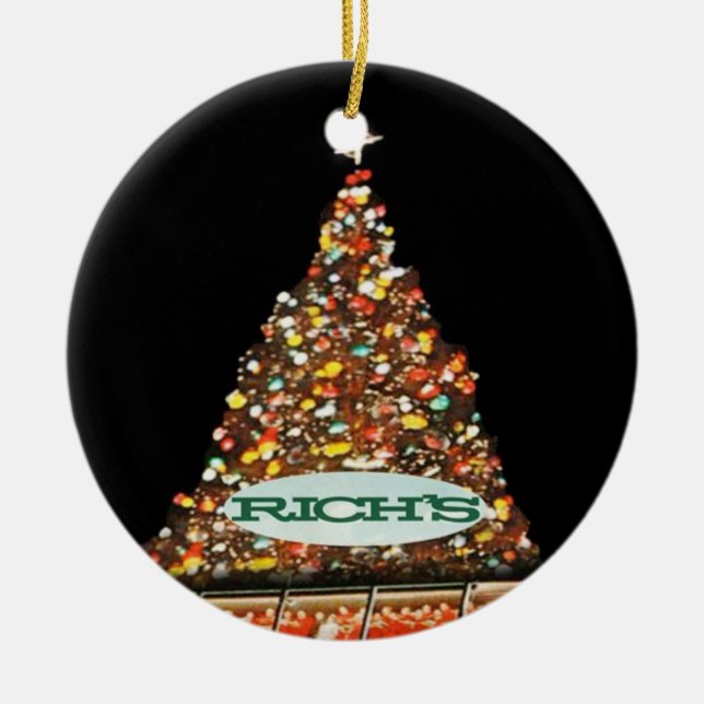 Adorno De Cerámica Rich's Atlanta, Rich's Christmas Tree, Rich's  (Frente)