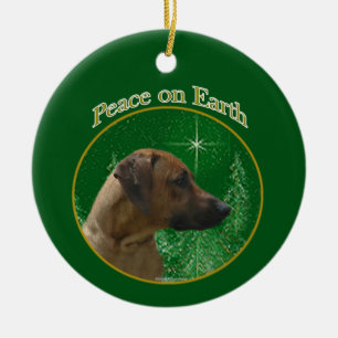 Adorno De Cerámica Ridgeback Paz Rodesiana