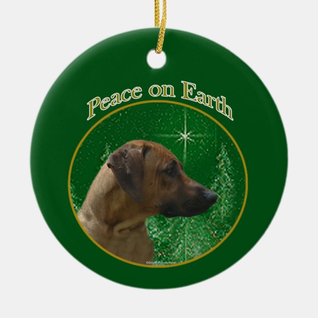 Adorno De Cerámica Ridgeback Paz Rodesiana (Frente)