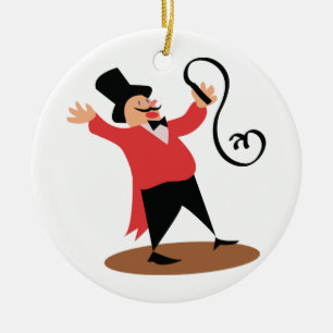 Adorno De Cerámica Ringmaster del circo