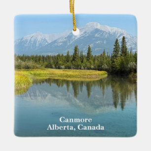 Adorno De Cerámica Río Bow en Canmore Canadá