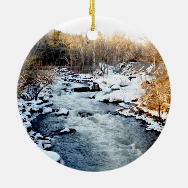Adorno De Cerámica Río de invierno (Atrás)