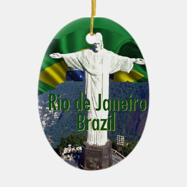 Adorno De Cerámica Río de Janeiro el Brasil (Frente)