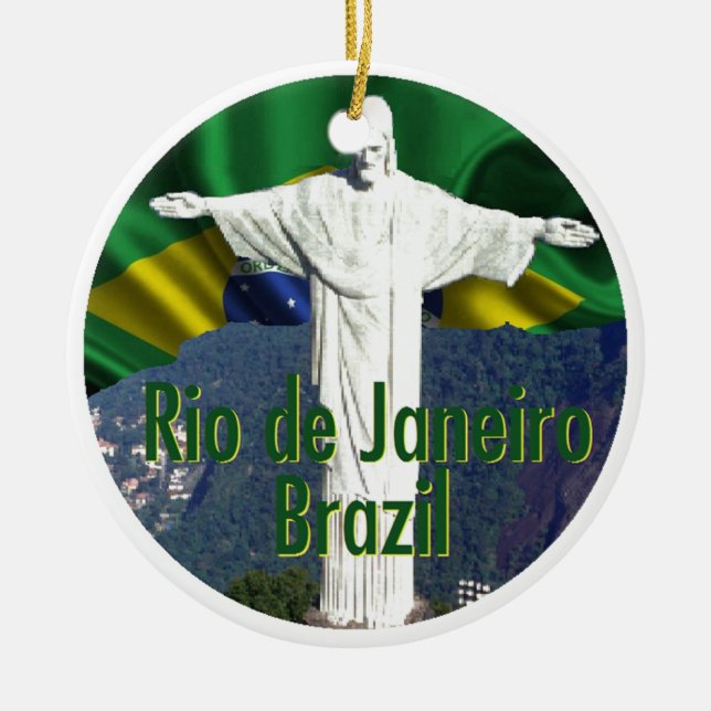 Adorno De Cerámica Río de Janeiro el Brasil (Frente)