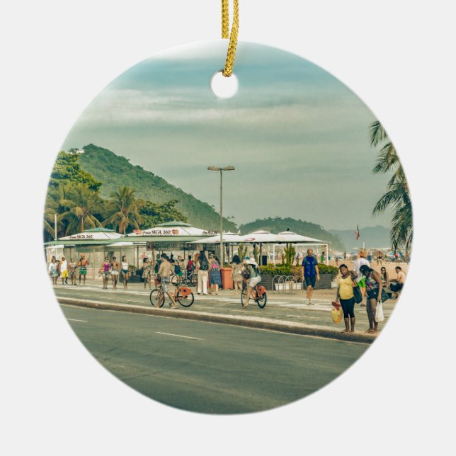 Adorno De Cerámica Río de Janeiro Río Copacabana (Frente)