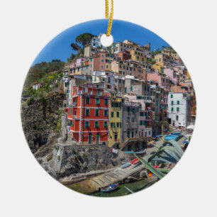 Adorno De Cerámica Riomaggiore Cinque Terre Liguria Italia