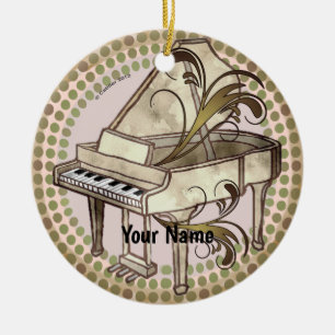Adorno De Cerámica Ritmo de piano