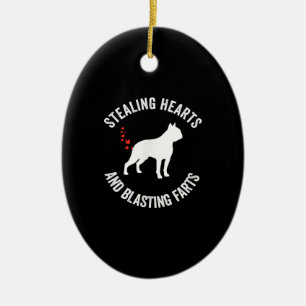 Adorno De Cerámica Robar Corazones Y Golpear A Los Faros Boston Terri