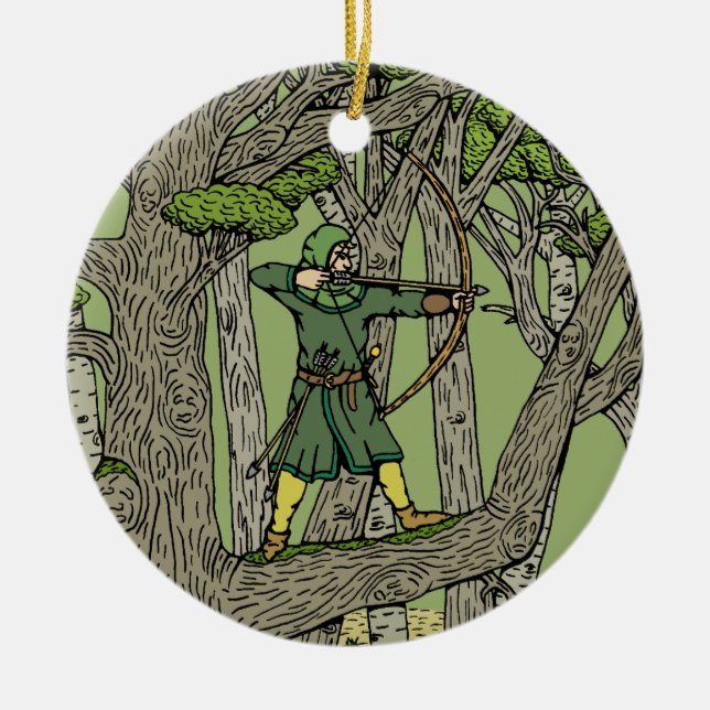 Adorno De Cerámica Robin Hood (Frente)