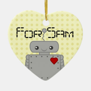 Adorno De Cerámica Robot lindo