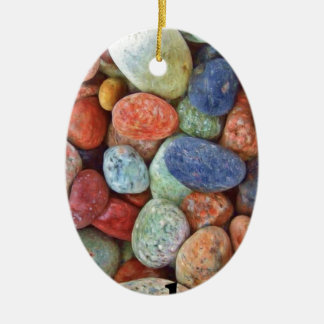 Adorno De Cerámica Roca en rocas multicoloras