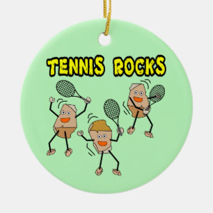 Adorno De Cerámica Rocas de tenis