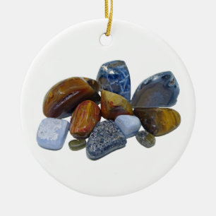 Adorno De Cerámica Rocas pulidas