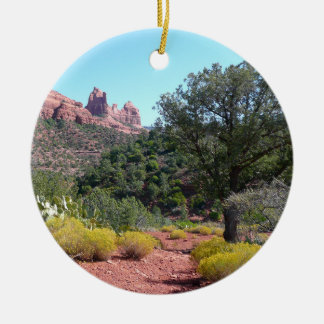 Adorno De Cerámica Rocas rojas y Cacti II en Sedona Arizona
