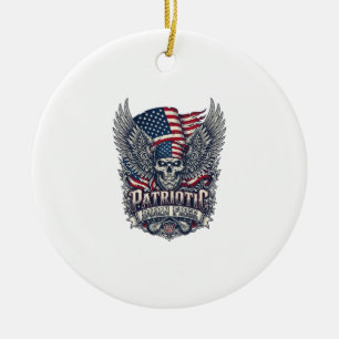 Adorno De Cerámica Rociero de bandana patriótica Old Glory Música Roc