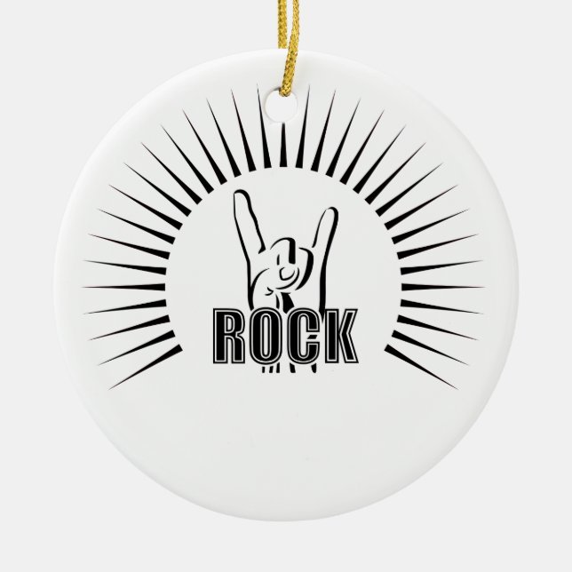 Adorno De Cerámica Rock (Frente)