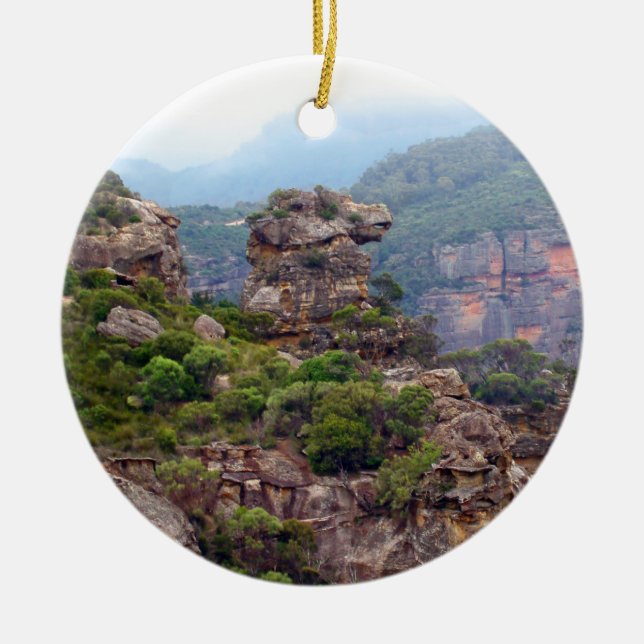 Adorno De Cerámica Rock de Cabeza de Cabeza de Caballo (Frente)