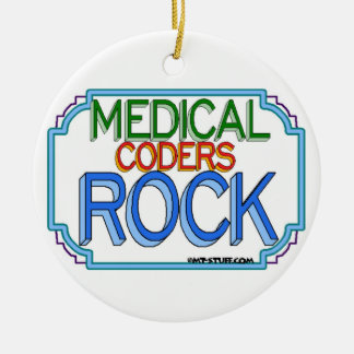 Adorno De Cerámica Rock de código médico