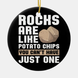 Adorno De Cerámica Rock de folletos mineros geólogos coleccionistas 