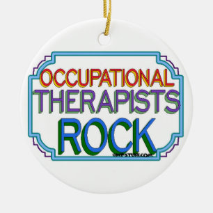 Adorno De Cerámica Rock de terapeutas ocupacionales